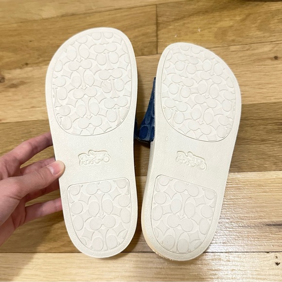 NEW Coach Udele Sport Slide In Signature Denim - Picture 7 of 8